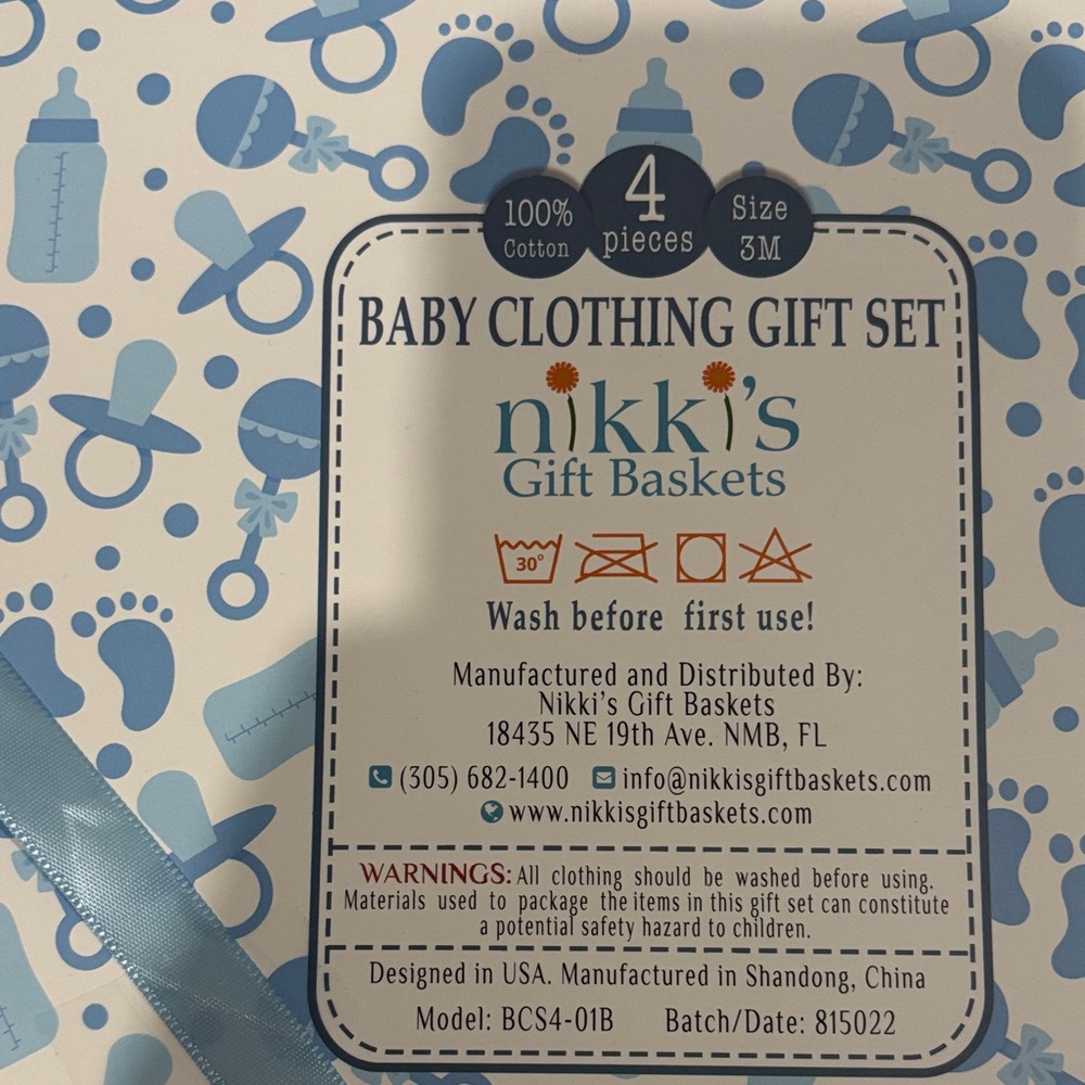 Dinosaur Print Kids Matching Set - Blue - Picture 3 of 3